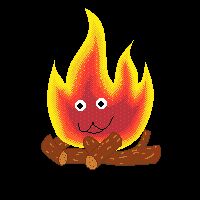 Igniramus's Fire Based Avatar, a Fire on top of some wooden logs.