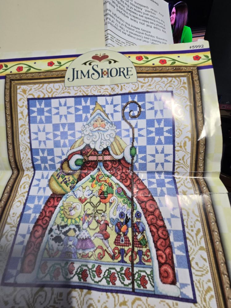 Jim Shore Saint Nick 12 Days of Christmas Cross-stitch