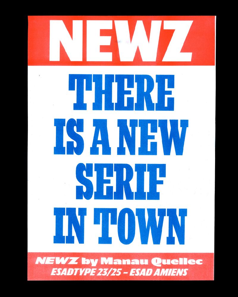 Newz, the winning entry in the 2025 Gerard Unger Scholarship.
