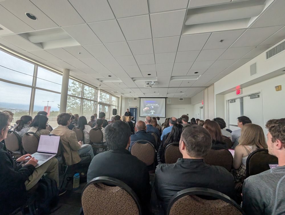 The lecture hall of Mosher Alumni House is packed as Prof. Beyeler gets started with his lecture titled "Learning to See Again: Building a Smarter Bionic Eye"
