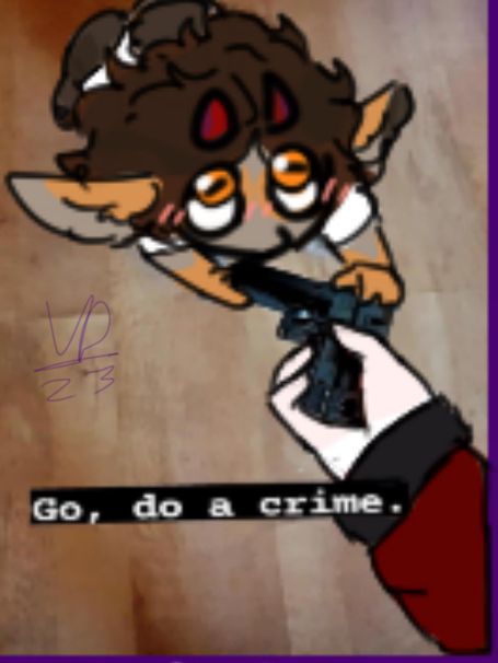 A woman(fem! Stalker) is giving a satyr a gun.