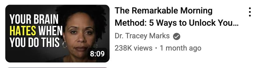 "Your Brain Hates When You Do This" YouTube thumbnail for The Remarkable Morning Method