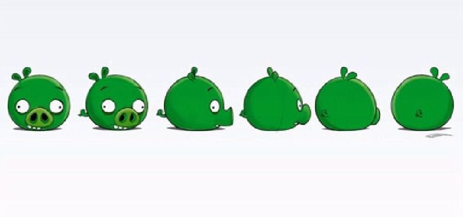 Concept art of AB Toons, featuring the previously mentioned early Minion Pig design.