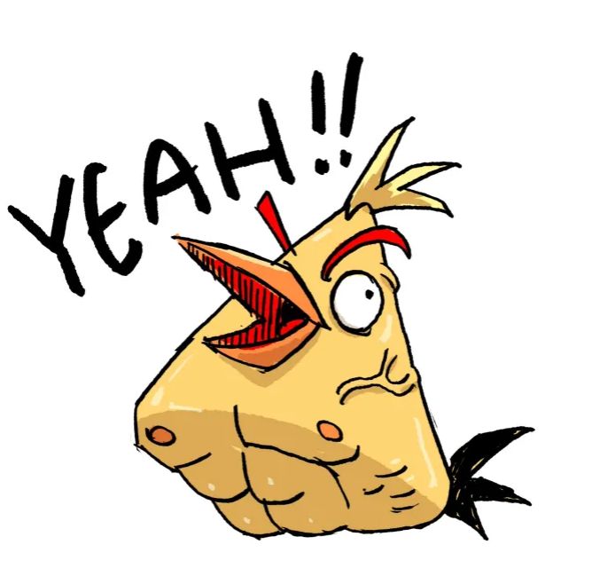 "@/ClaudiaArtist @/AngryBirds YEAH!"
Drawn by: Jaakko "Tyhtilä" Mukka
Source: https://twitter.com/JTyhtila/status/613339751375048704