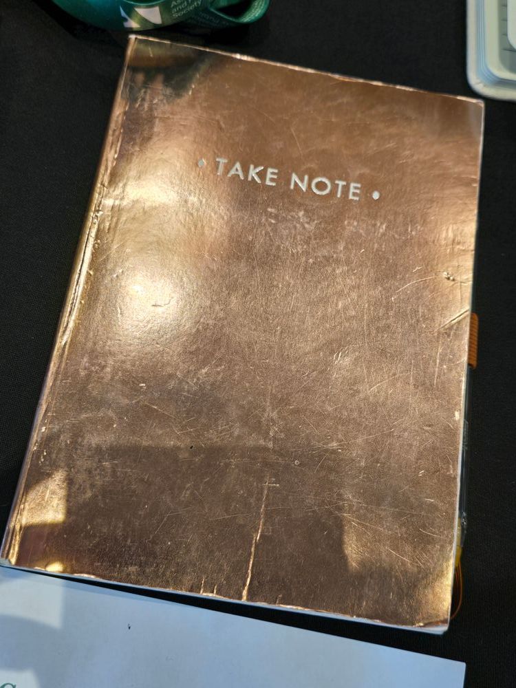 Rose gold notebook!