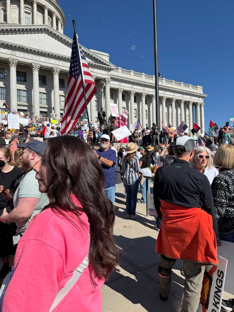 Salt Lake City, Utah #NoKings Protest, October 18, 2025, Utah State Capitol 