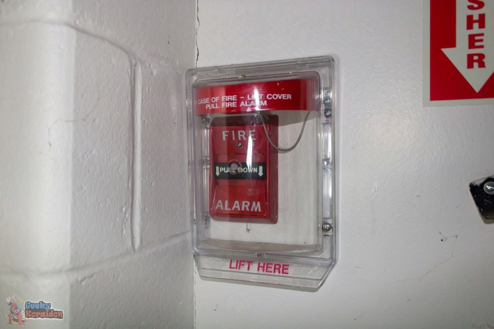 Fire alarm inside Stopper cover