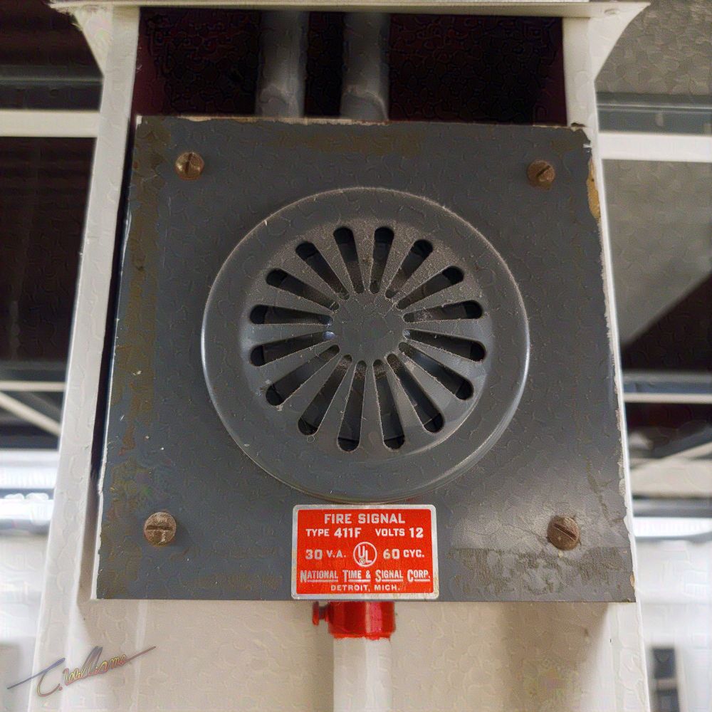 Antique electrical signalling device used for fire emergency warnings.