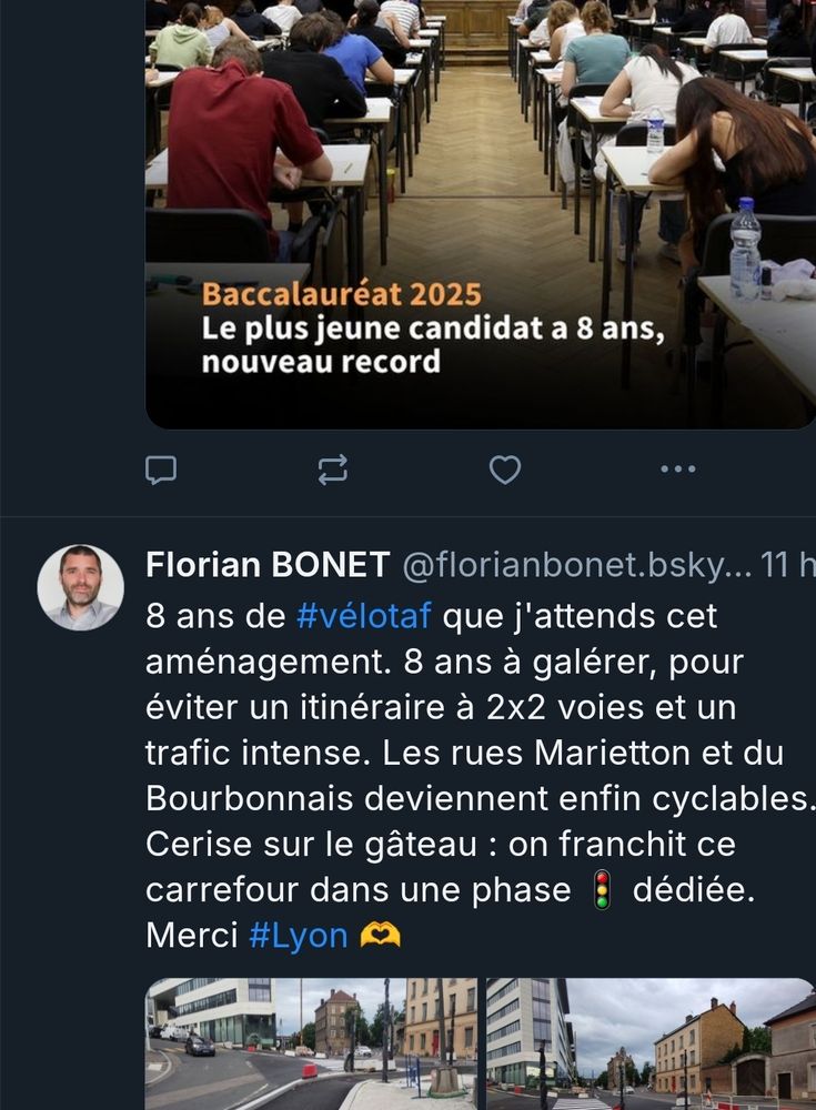 Baccalauréat 8ans et 81ns de vélotaf
