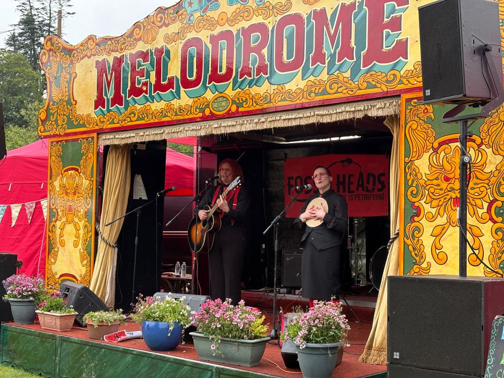 FOSSILHEADS performing live on the Melodrome stage, Eden Festival 2025 
