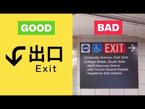 Wayfinding that shows the good and bad side