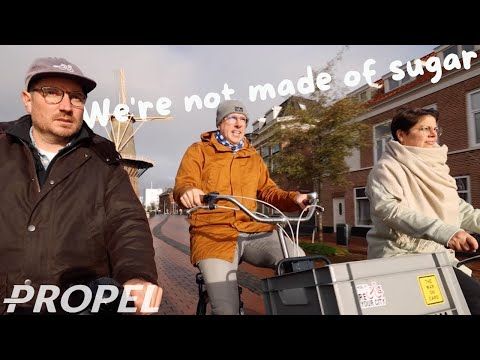 Image of 3 people on bikes

"We're not made of sugar"