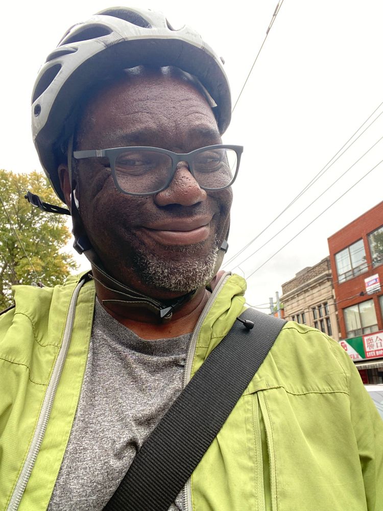 Photo of myself on my bike
