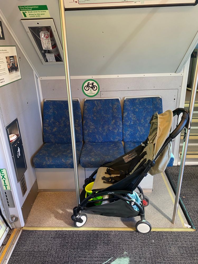 Stroller taking up space on the GoTrain