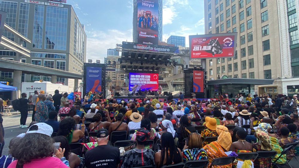 Crowd shot during Sankofa celebrations 