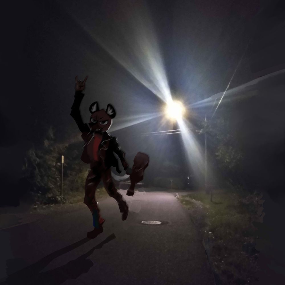 The same digitally-edited photo as described previously, but without the overlaid type.