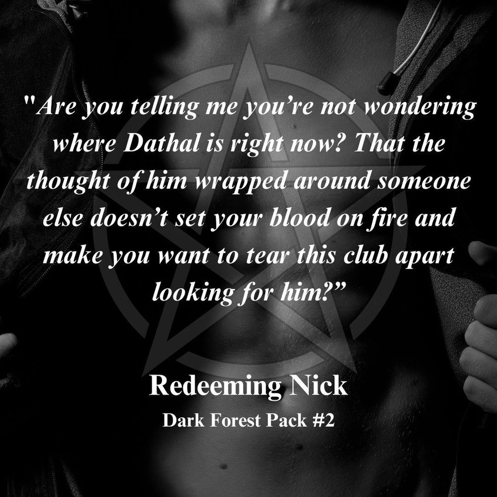 
🌟 REDEEMING NICK 🌟 

𝘋𝘢𝘳𝘬 𝘍𝘰𝘳𝘦𝘴𝘵 𝘗𝘢𝘤𝘬 #𝟤

𝘼 𝙬𝙞𝙩𝙘𝙝 𝙬𝙞𝙩𝙝 𝙖 𝙨𝙚𝙘𝙧𝙚𝙩, 𝙖 𝙛𝙖𝙚 𝙜𝙪𝙖𝙧𝙙 𝙬𝙞𝙩𝙝 𝙖 𝙟𝙤𝙗 𝙩𝙤 𝙙𝙤. 

🔥secrets & lies
💫magical mystery
🔥supernatural suspense
💫smoking hot fae
🔥witch with attitude

Universal link: https://mybook.to/RedeemingNick_AJ