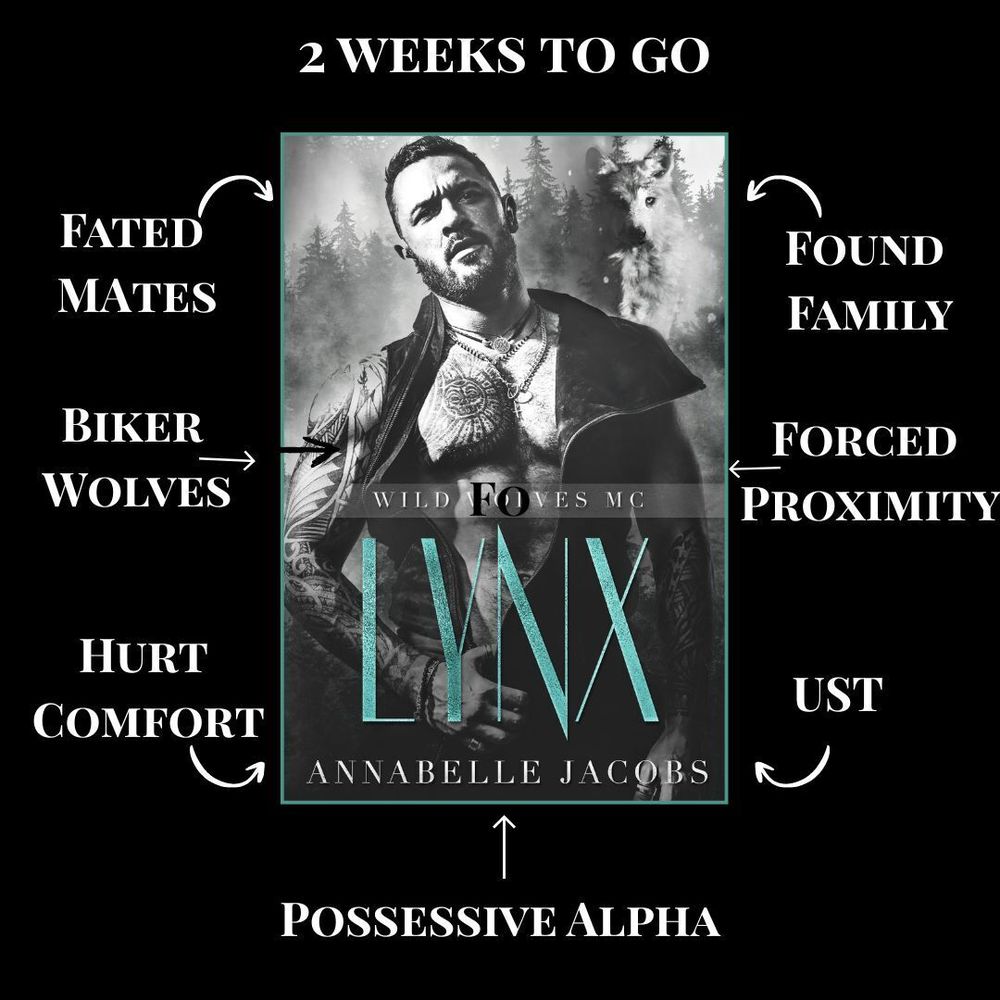 🌟 𝗖𝗢𝗠𝗜𝗡𝗚 𝗦𝗢𝗢𝗡! 🌟 

𝗟𝗬𝗡𝗫: 𝗪𝗶𝗹𝗱 𝗪𝗼𝗹𝘃𝗲𝘀 𝗠𝗖 #𝟭

An MM paranormal biker romance, releasing September 25th

Cover:Garrett Leigh 

Pre order: https://mybook.to/Lynx_WWMC_AJ

𝘼𝙣 𝙖𝙡𝙥𝙝𝙖 𝙥𝙧𝙚𝙨𝙞𝙙𝙚𝙣𝙩 𝙬𝙞𝙩𝙝 𝙖 𝙥𝙖𝙘𝙠 𝙖𝙣𝙙 𝙖 𝙘𝙡𝙪𝙗 𝙩𝙤 𝙥𝙧𝙤𝙩𝙚𝙘𝙩, 𝙖 𝙝𝙪𝙢𝙖𝙣 𝙡𝙤𝙤𝙠𝙞𝙣𝙜 𝙛𝙤𝙧 𝙖 𝙥𝙡𝙖𝙘𝙚 𝙩𝙤 𝙗𝙚𝙡𝙤𝙣𝙜. 


𝗟𝘆𝗻𝘅

I want him. 
I need him
But I can’t have him. 
Not without jeopardising everything I care about.
Morgan Webb is as dangerous to me as any silver blade, and a club of shifters is no place for a human, especially when he has no idea we even exist. 

I need to keep my distance, even when every bone in my body aches to be near him. 
But fate has other plans in store for us. Sending him away is one of the hardest things I’ve had to do, but it’s the only option. It’s also a decision I’ll come to regret.
I just hope we all make it out alive.


𝘓𝘺𝘯𝘹 𝘪𝘴 𝘣𝘰𝘰𝘬 #𝟣 𝘪𝘯 𝘵𝘩𝘦 𝘞𝘪𝘭𝘥 𝘞𝘰𝘭𝘷𝘦𝘴 𝘔𝘰𝘵𝘰𝘳𝘤𝘺𝘤𝘭𝘦 𝘊𝘭𝘶𝘣 𝘴𝘦𝘳𝘪𝘦𝘴. 𝘈 𝘱𝘢𝘳𝘢𝘯𝘰𝘳𝘮𝘢𝘭 𝘔𝘔 𝘳𝘰𝘮𝘢𝘯𝘤𝘦 𝘸𝘪𝘵𝘩 𝘢 𝘭𝘪𝘵𝘵𝘭𝘦 𝘢𝘯𝘨𝘴𝘵, 𝘱𝘭𝘦𝘯𝘵𝘺 𝘰𝘧 𝘢𝘤𝘵𝘪𝘰𝘯, 𝘢𝘯𝘥 𝘢 𝘸𝘩𝘰𝘭𝘦 𝘭𝘰𝘵 𝘰𝘧 𝘜𝘚𝘛.

Pre order: https://mybook.to/Lynx_WWMC_AJ

