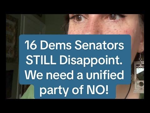 16 Dem Senators are STILL voting for Tr*mp's agenda. Including Cory Booker.  😫😫😫