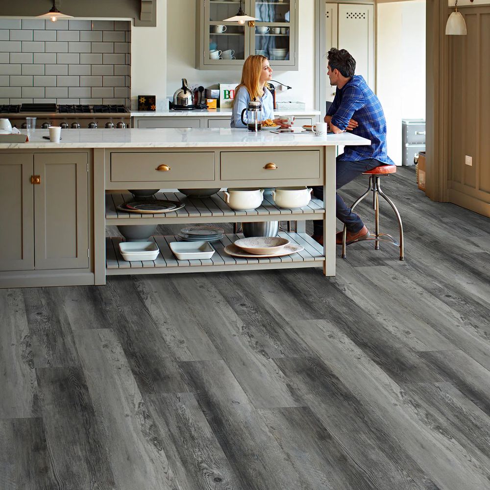 Grey vinyl flooring 