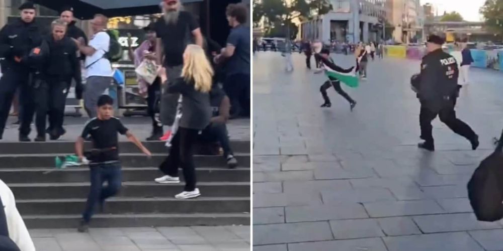 Polizei jagt 11-Jährigen mit Palästina-Flagge – dahinter steckt perfide Demo-Taktik - Video