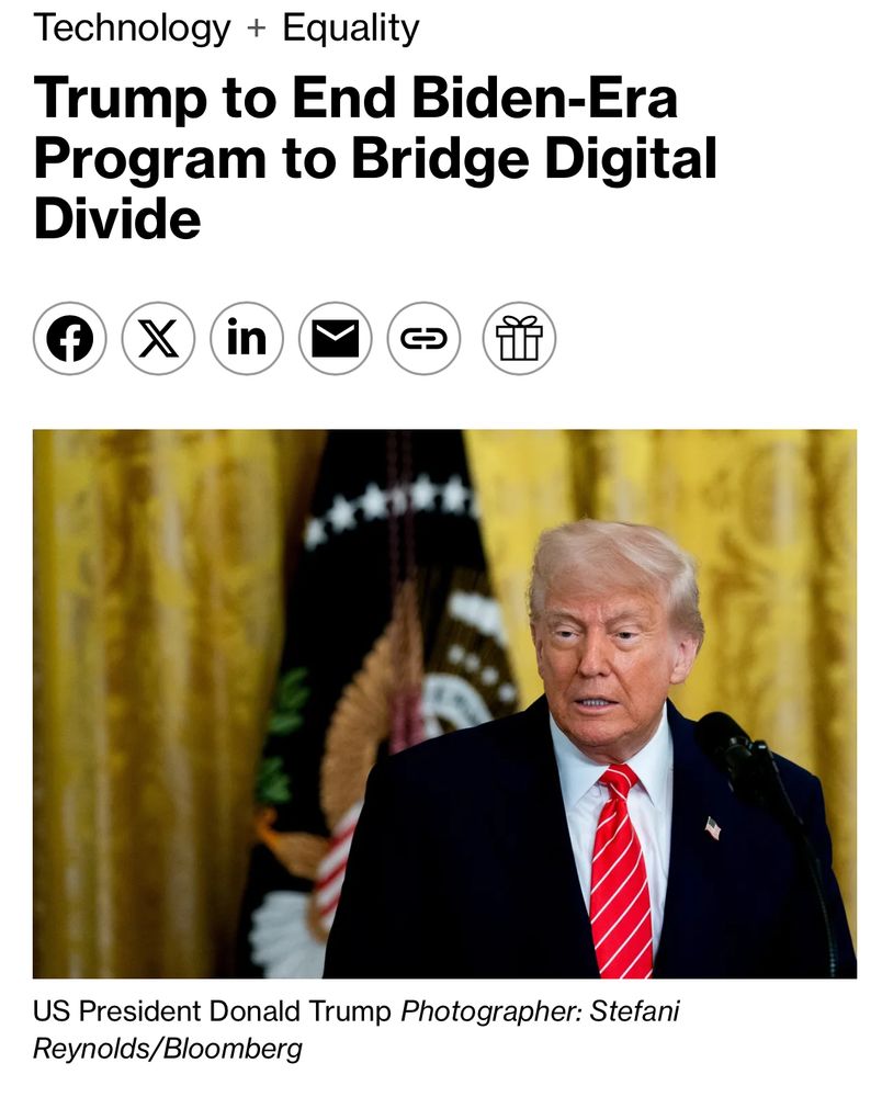 Trump to End Biden-Era Program to Bridge Digital Divide