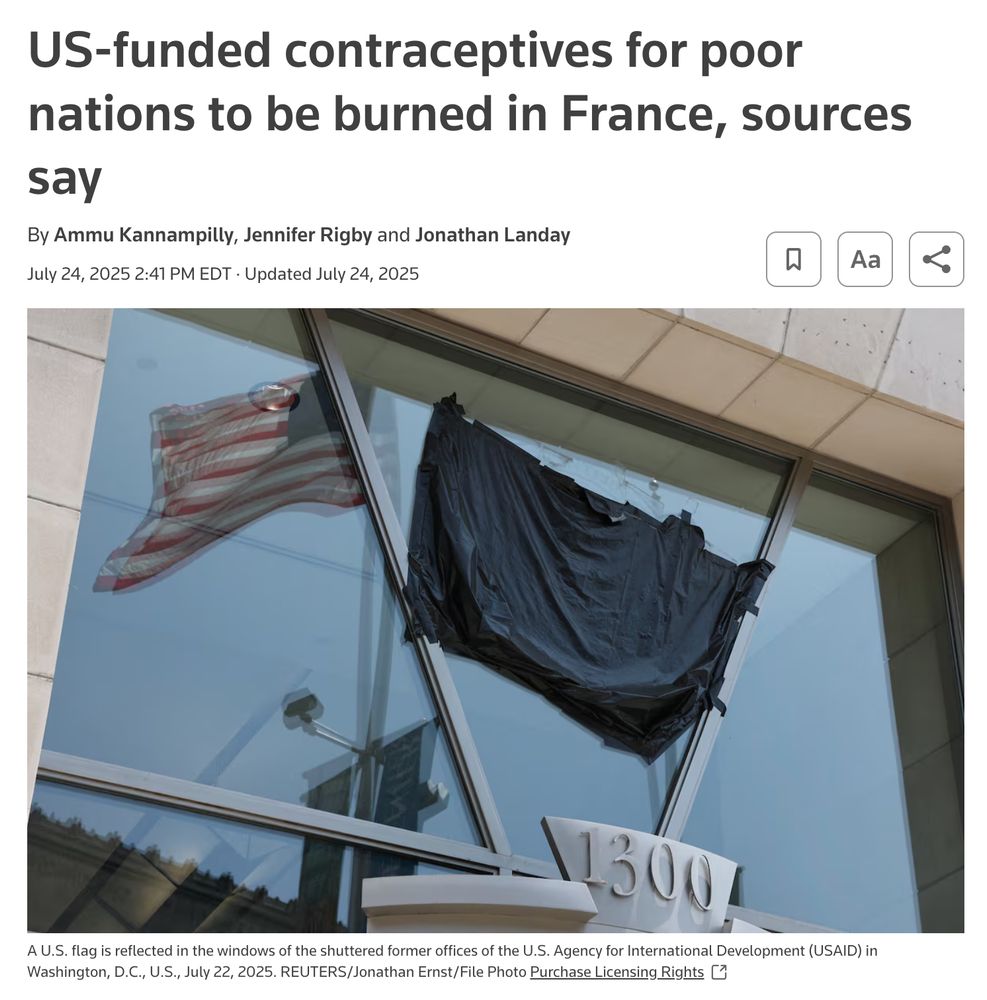 US-funded contraceptives for poor nations to be burned in France, sources say
By Ammu Kannampilly Jennifer Rigby and Jonathan Landay
July 24, 20252:41 PM EDTUpdated July 24, 2025