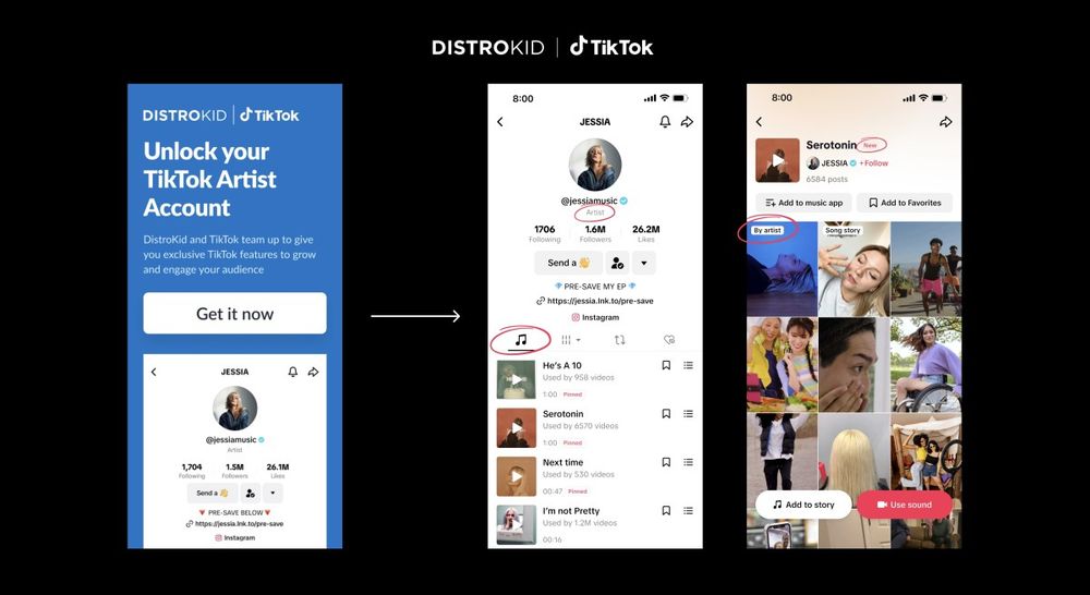 TikTok fast-tracks artist account creation for DistroKid members