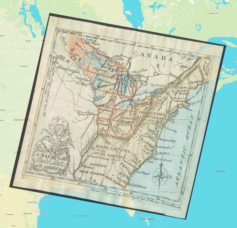 Georeferenced map near Huntington, OH, USA on iiif.digitalcommonwealth.org