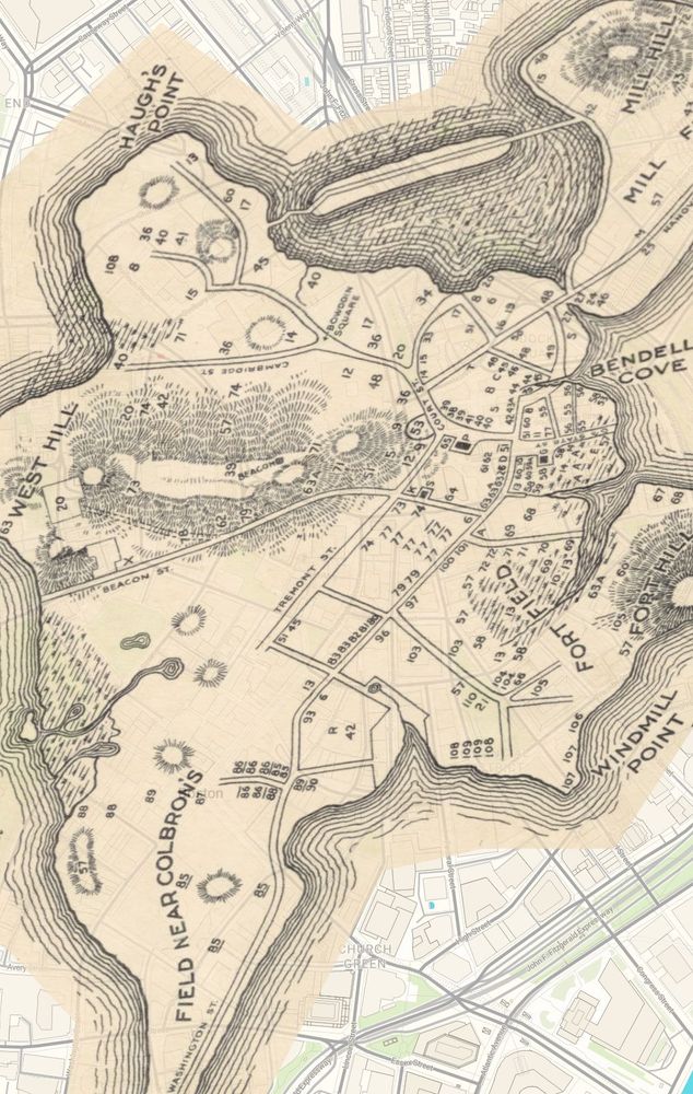 Georeferenced map near Downtown, Boston, MA, USA on iiif.digitalcommonwealth.org