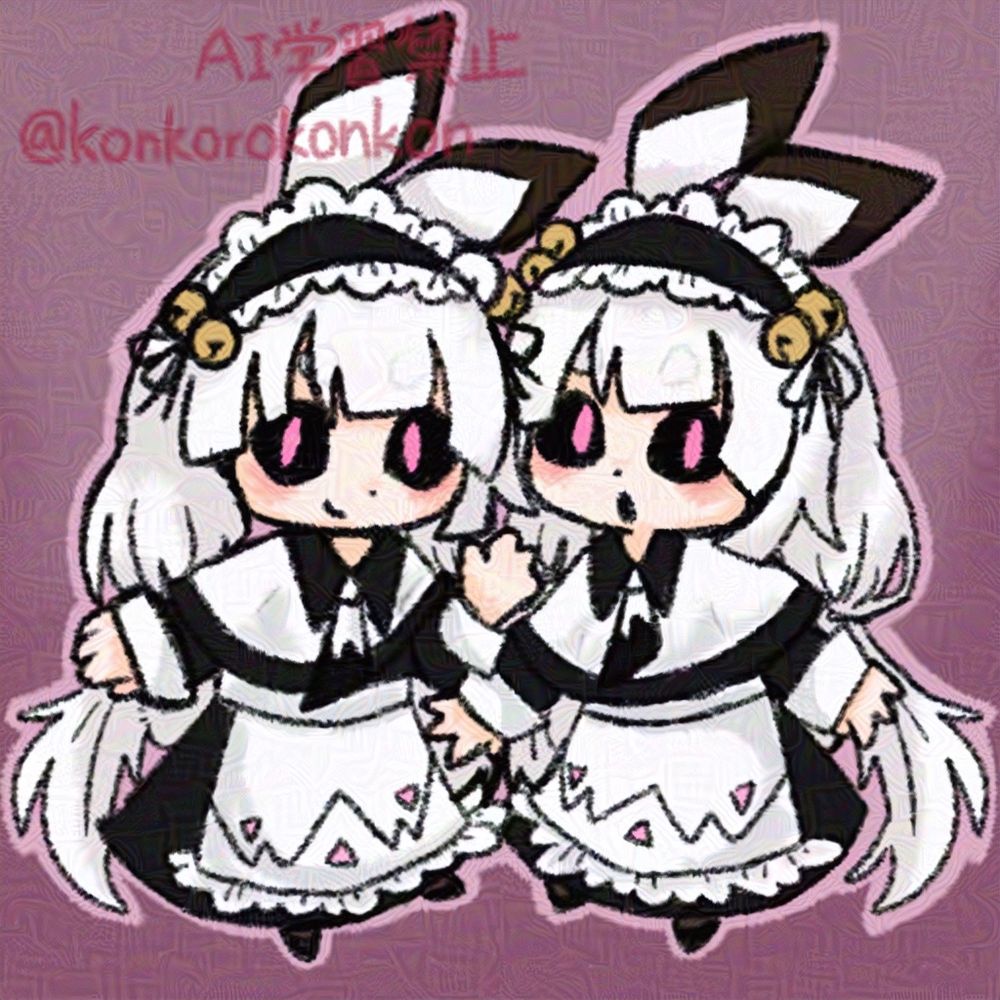 右がスノウ、左がネーヴェちゃん。