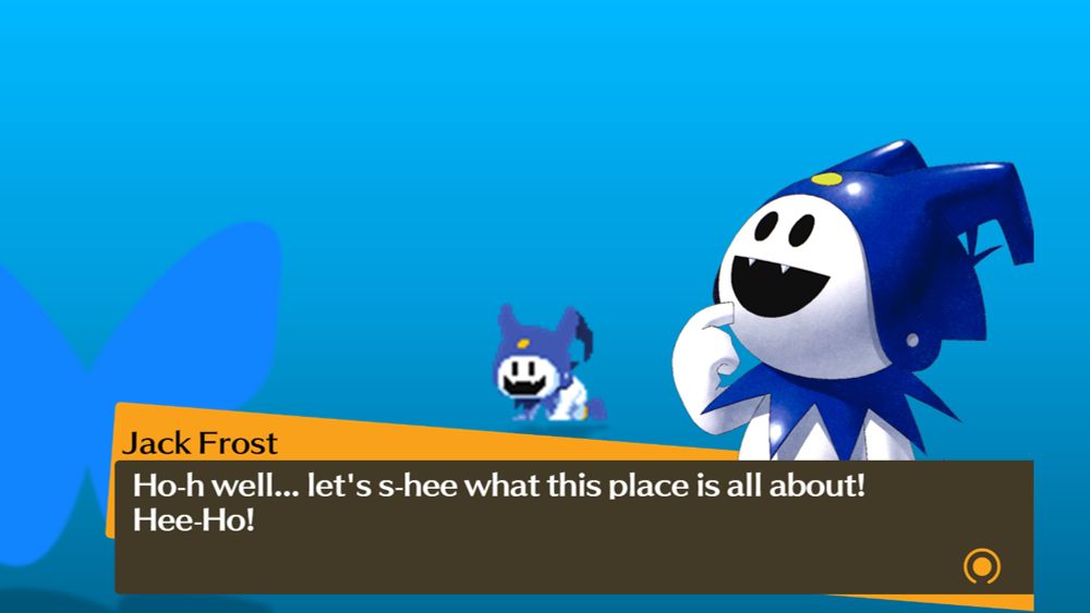 {Woah, a butterfly.... that's new...}