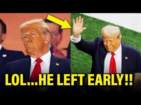 Trump is HUMILIATED at Super Bowl…LEAVES EARLY