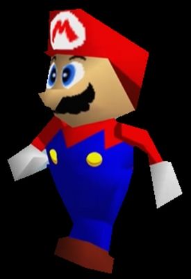 Low polygon mario