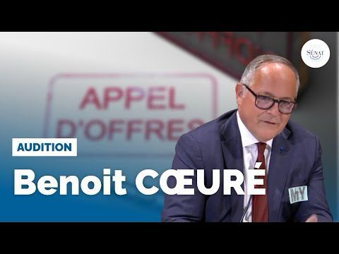Commande publique : audition de Benoît Cœuré