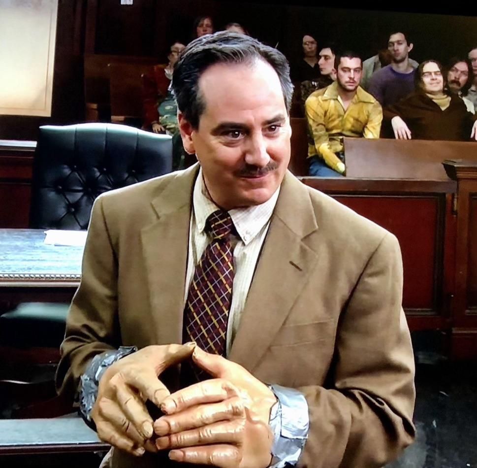 The pervert uncle from always sunny with his big ass hands