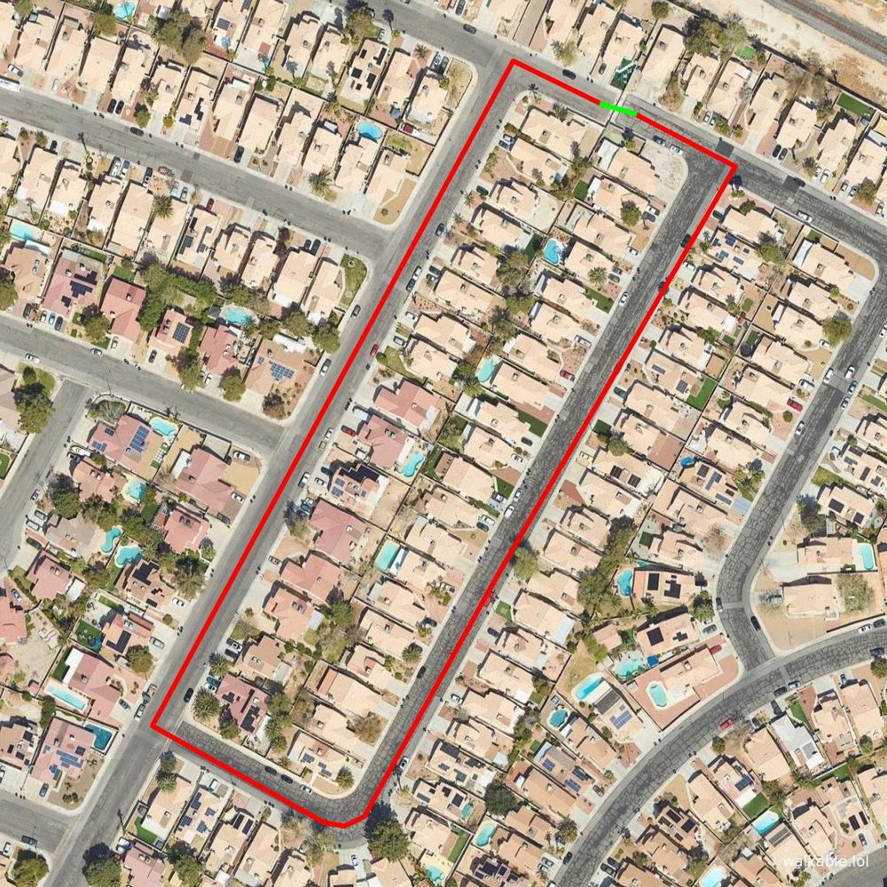 Las Vegas, Nevada
It could be: 40 feet
But it's actually: 0.4 miles
Ratio: 57.36x

