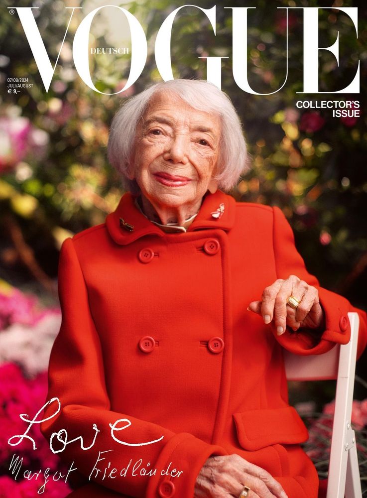 Vogue Cover with Margot Friedländer 