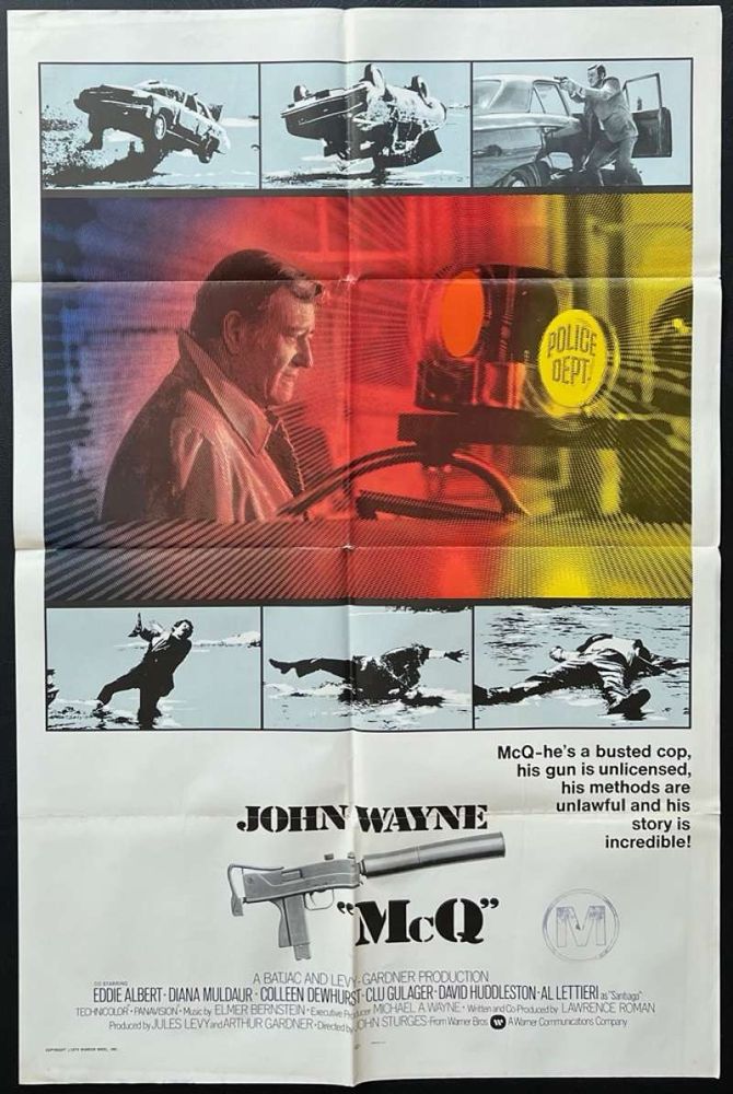 McQ movie poster with John Wayne. 