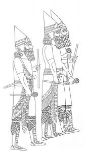 Possibly the turtanu, rab sha resh (Chief Eunuch) and rab shaqe (Chief Cupbearer) according to Dezso 2012: 221. 