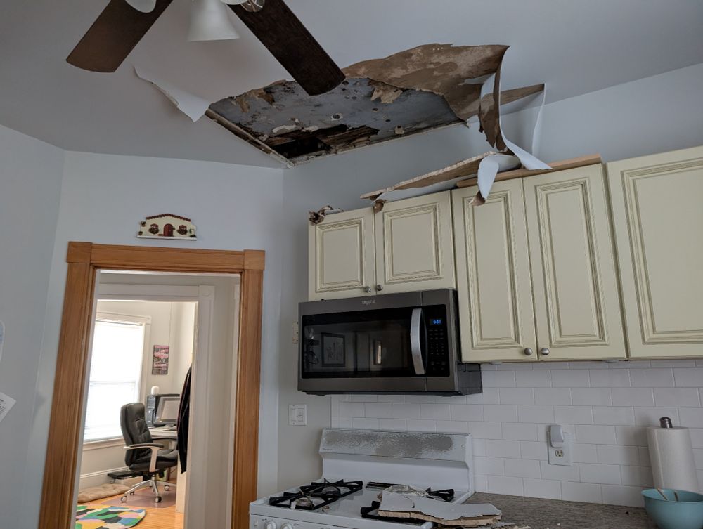 My ceiling fell.
