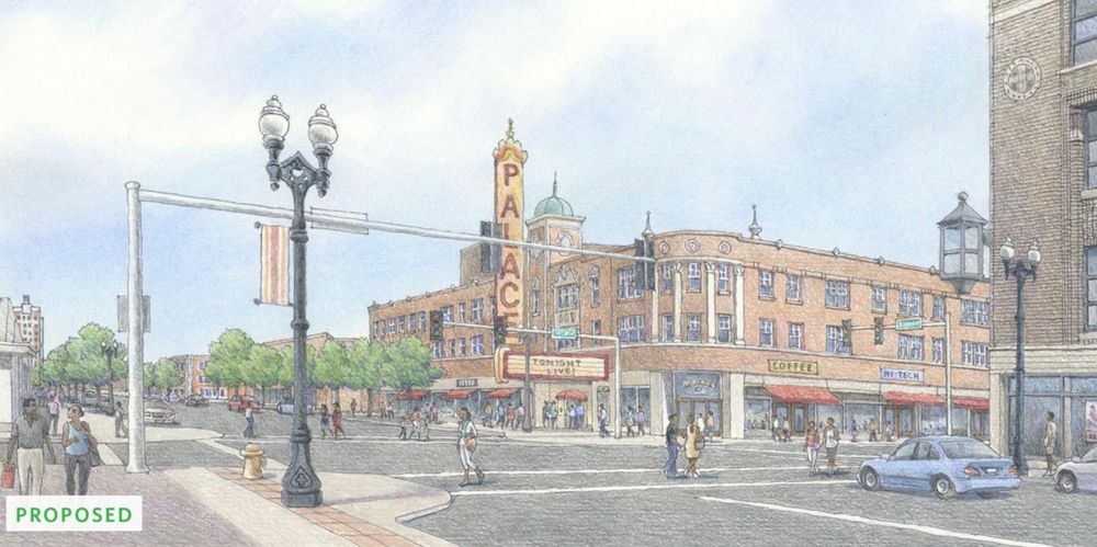 Render of restored Palace Theatre 