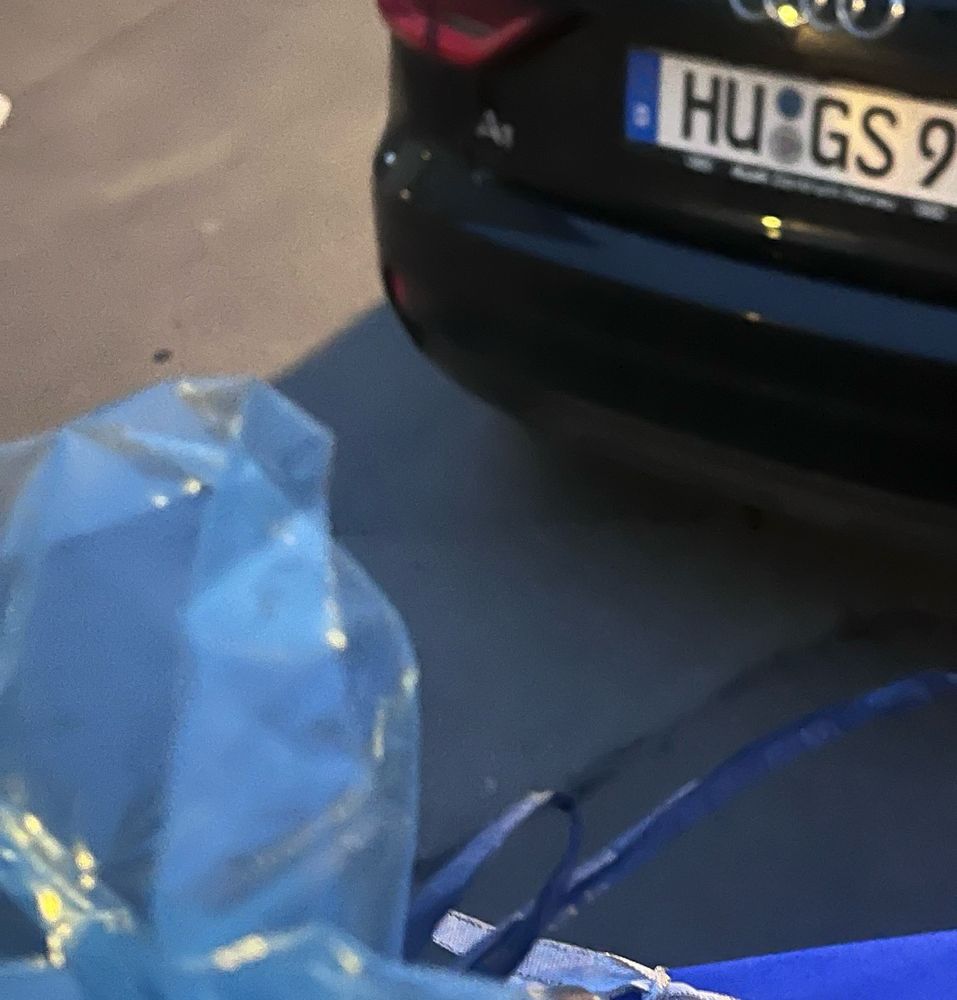 Autokennzeichen HU GS, gelesen HUGS