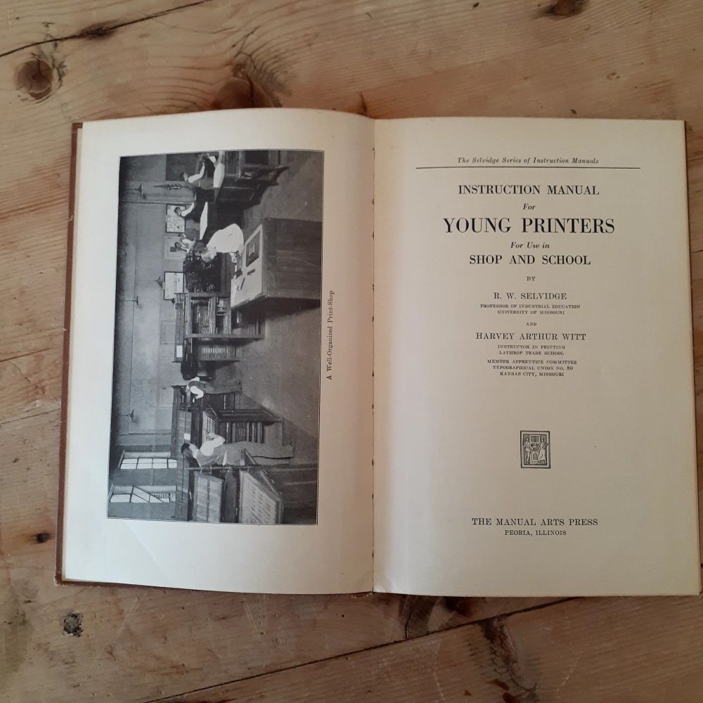 Instruction Manual for Young Printers title page
