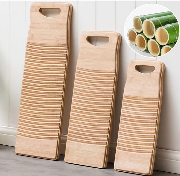 Three wooden washboards