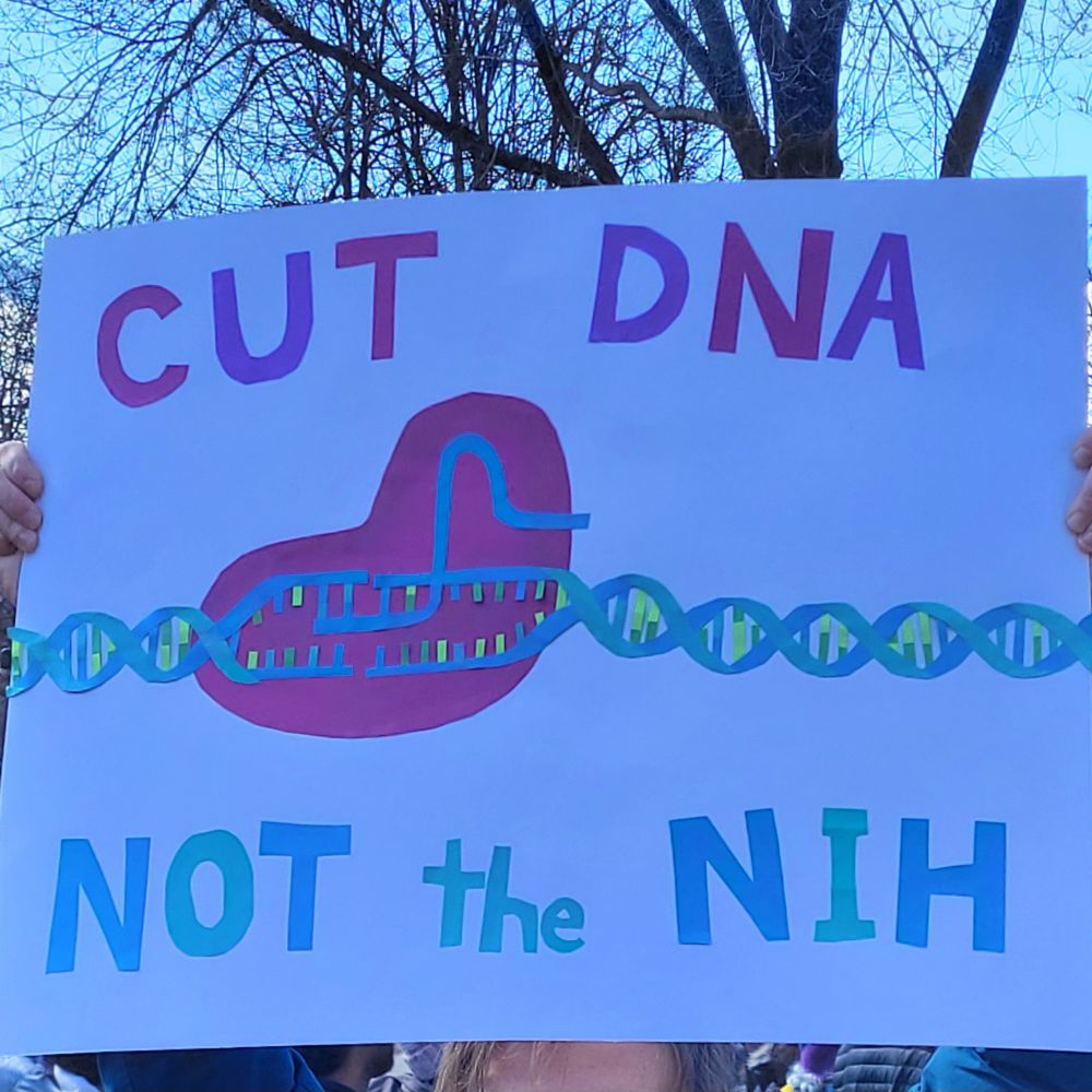 Sign: cut dna not the nih