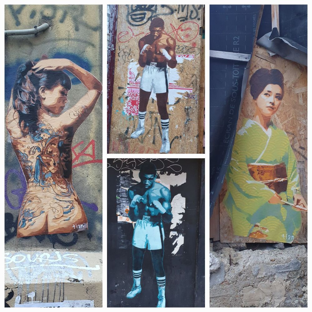 4 œuvres de streetArt visibles à Rennes par Tian