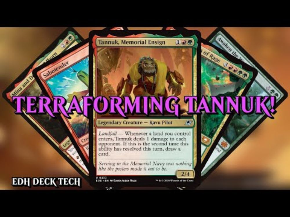 Tannuk, Memorial Ensign Commander Deck | MTG EDH Deck Tech (EOE) | TERRAFORMING TANNUK!