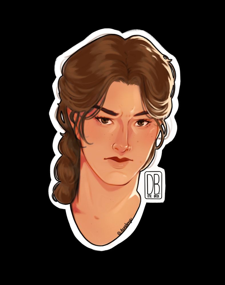 An image of a young woman with brown eyes and hair