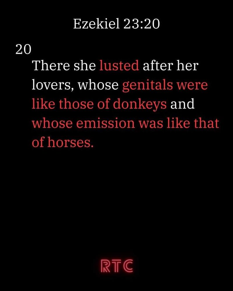 Yep! The bible should definitely be in schools alright! With this and many other wonderful things for children to read. But, heaven forbid they learn any form of sex education. Bible version: New International Version (NIV) . ...